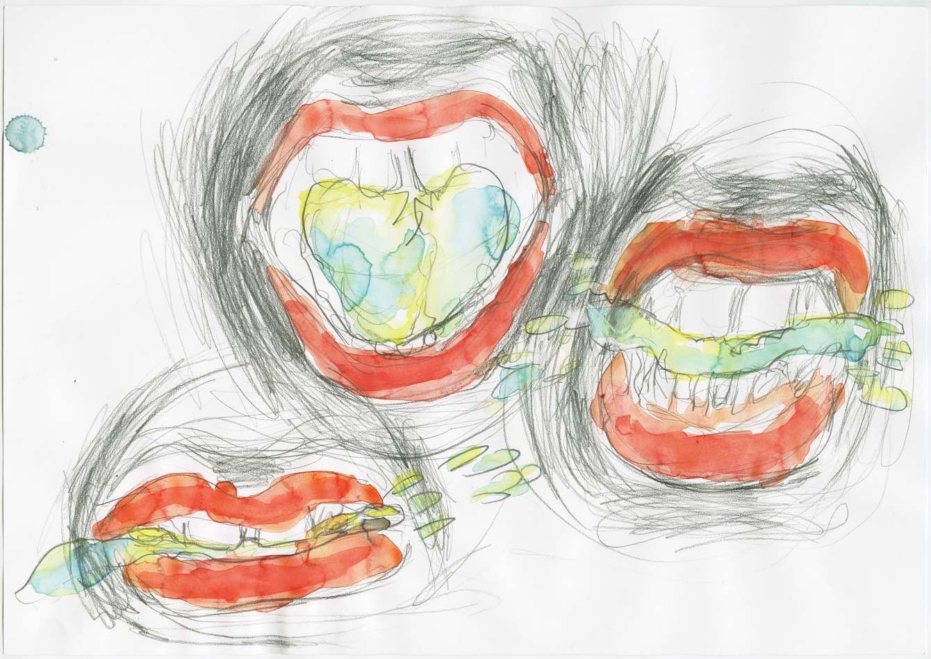deep-mouth-relaxation_6-watercolor-and-pencil-on-paper-29-x-42-cm-2018